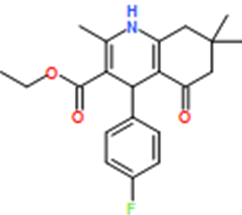 Ethyl 4-(4-fluorophenyl)-2,7,7-trimethyl-5-oxo-1,4,5,6,7,8-hexahydroquinoline-3-carboxylate